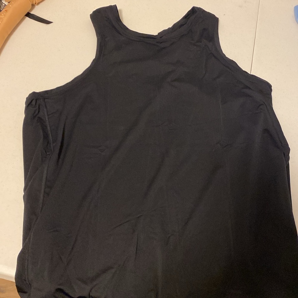 Open back tank - solid black - Picture 3 of 5